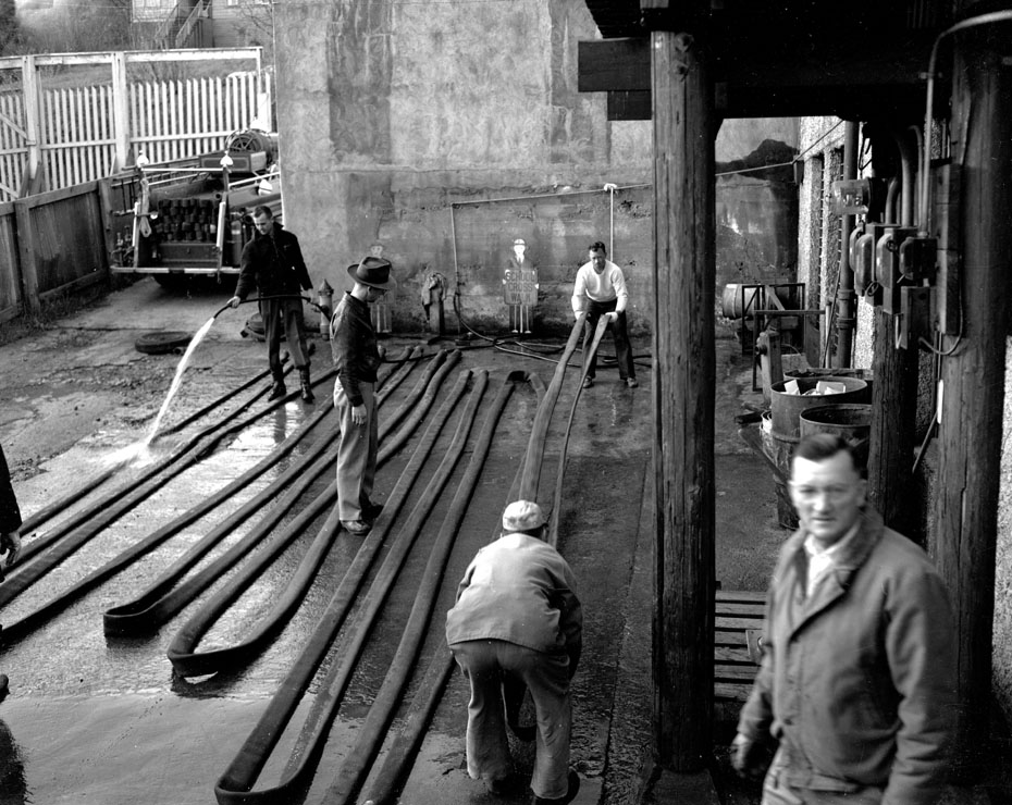 Cleaning Fire Hose