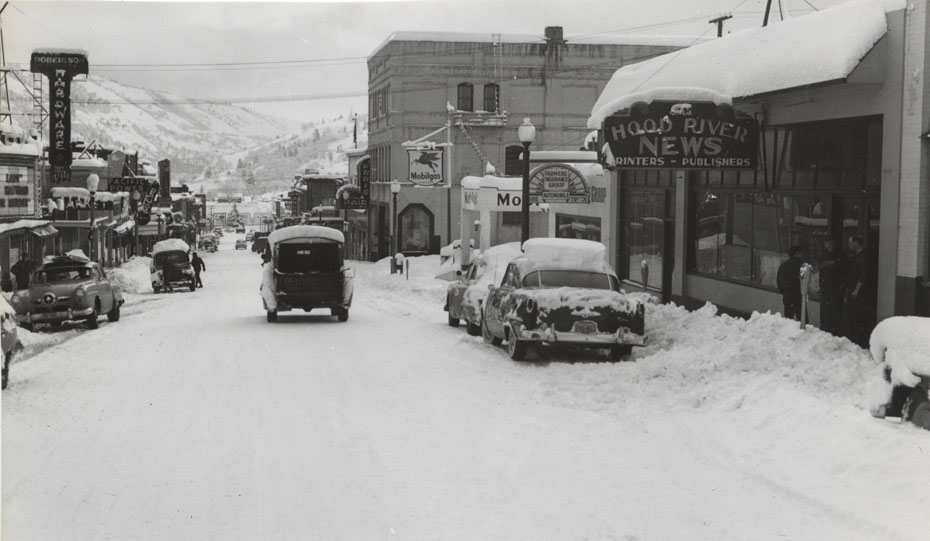 Snowy Oak Street, 1950’s
