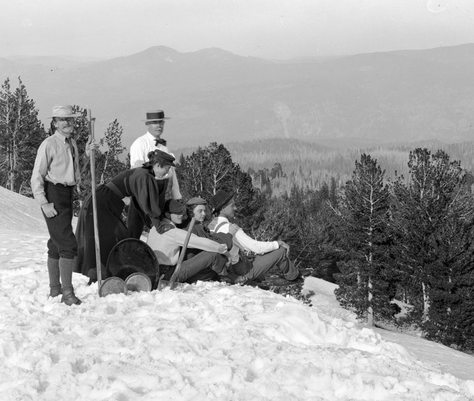 Toboggan Run at Cloud Cap, 1896