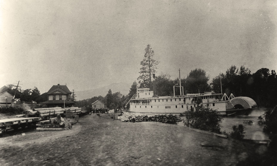 Steamer at Flood Stage