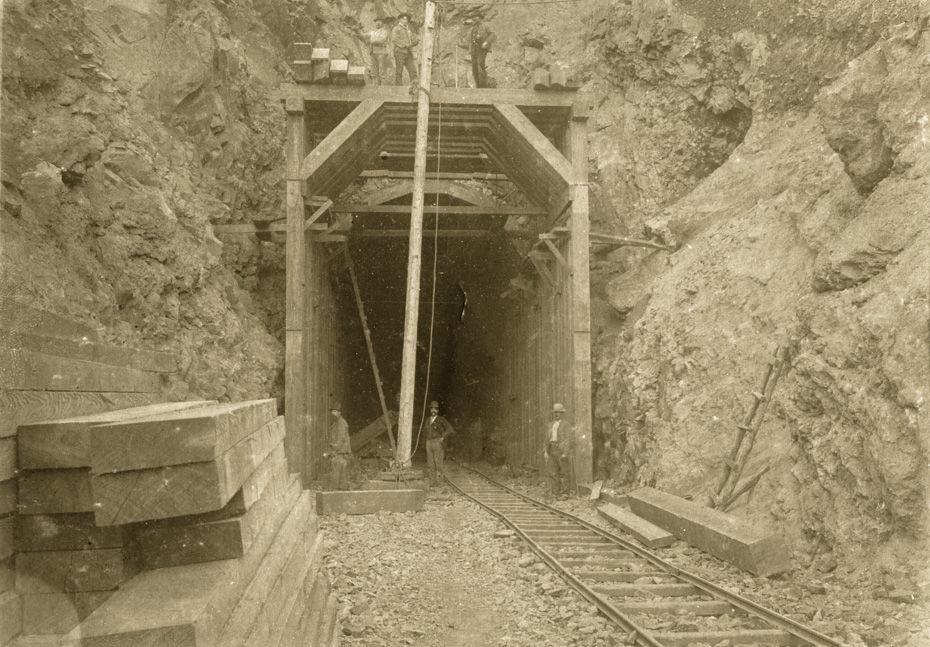 Timbering Rail Tunnel