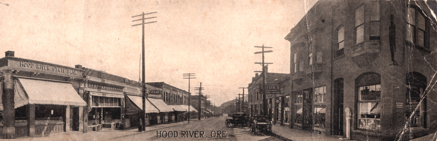 View Down Oak Street, 1913