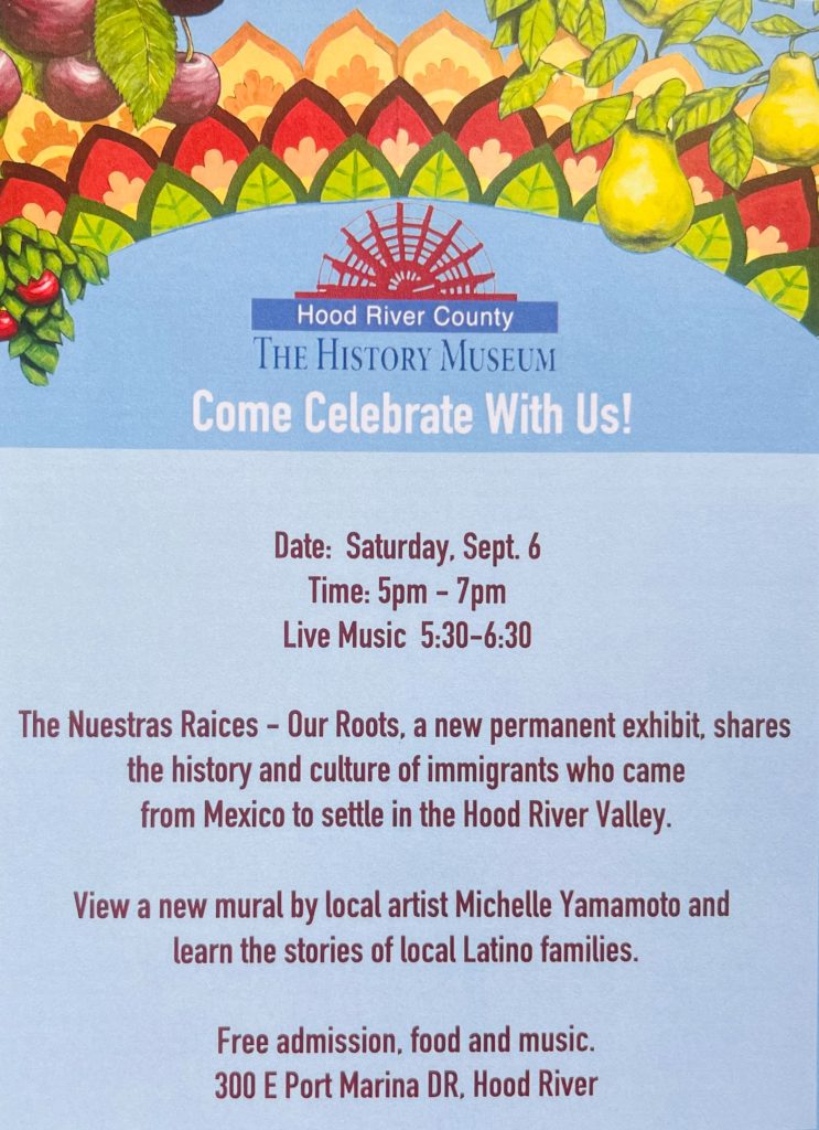 Nuestras Raíces exhibit at Hood River History Museum