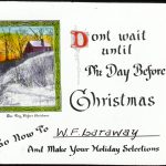 “Don’t Wait Until the Day Before Christmas…”