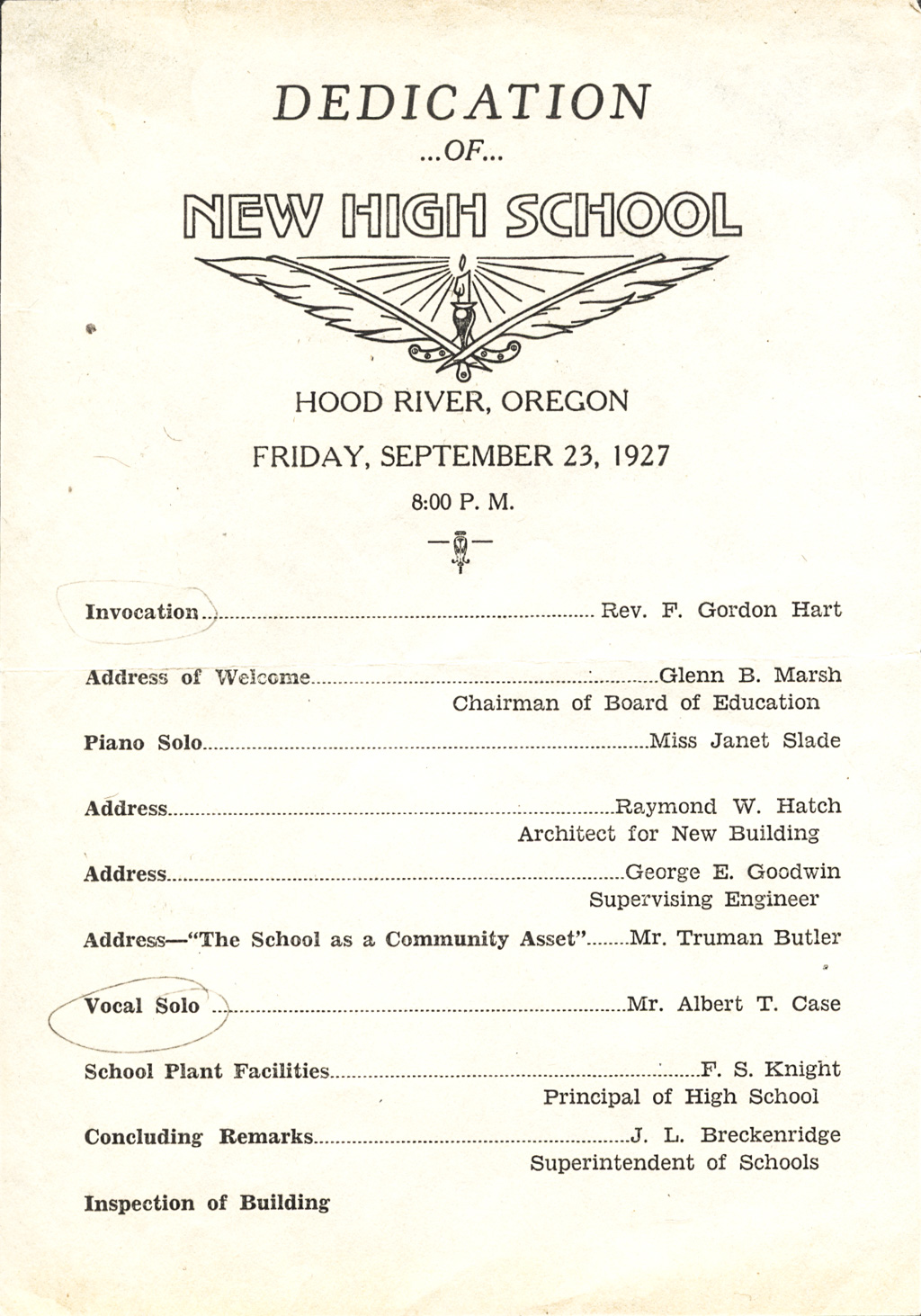 “New High School”
