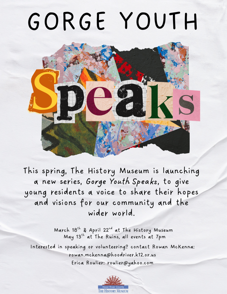Gorge Youth Speaks at the History Museum of Hood River County